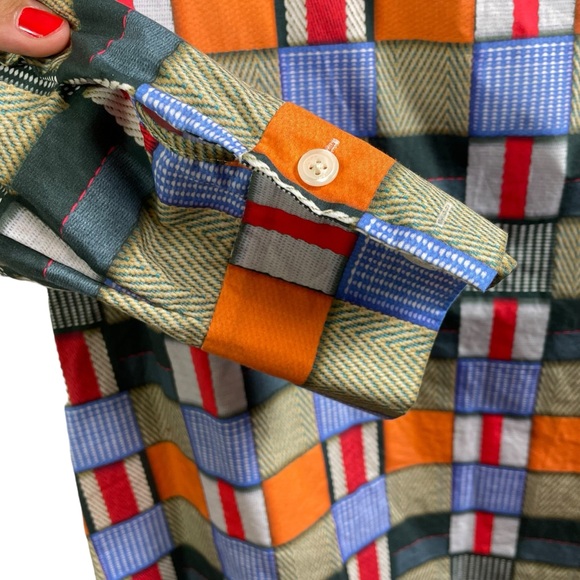 Tory Burch Long-Sleeve Geometric-Print Tunic - Picture 7 of 7